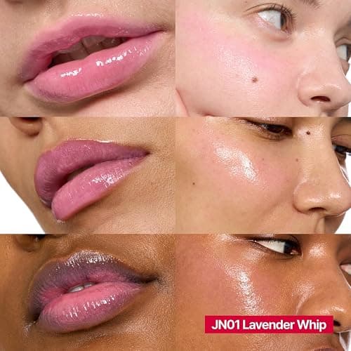 fwee Glowy Jelly Pot + Keychain SET | Dewy Jelly Lip & Blush Color, Tinted Glow Jelly Balm, Dewy Buildable Finish – Lavender Whip (Creamy Lavender) | 0.14 oz thumbnail 3