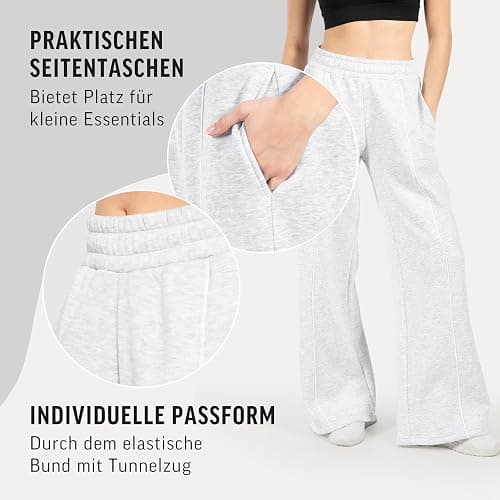 SMILODOX Jogginghose Damen Siara, Bequeme & stylische Freizeithose mit elastischem Bund und Seitentaschen, Trainingshose mit verstellbarem Beinabschluss im Oversize Fit, Für Fitness, Yoga & Freizeit thumbnail 5