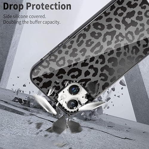 RUMDEY 2 Pack Cheetah Print Cases for Apple iPhone 13 / iPhone 14 Case 6.1 inch, Clear Cute Coquette Fashion Leopard Patterns for Girls Women Funda with Shockproof Protection Silicone Soft TPU Cover thumbnail 7