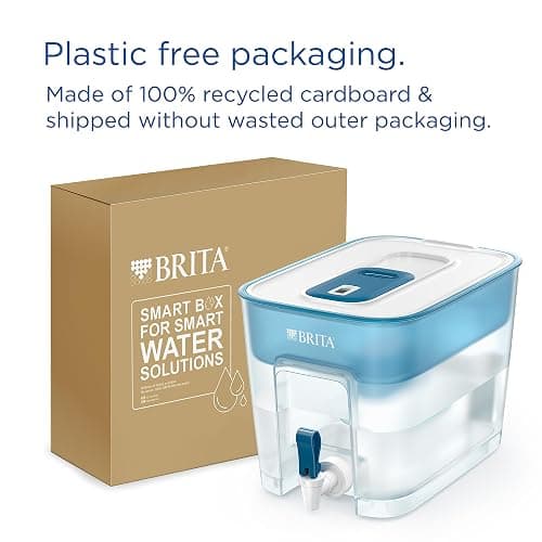 BRITA Flow XXL Water Filter Tank (8.2L) incl. 1x MAXTRA PRO Pure Performance cartridge - fridge-fitting dispenser for families and offices - now in sustainable Smart Box packaging thumbnail 6