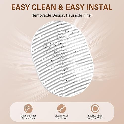 LSNDRG Nail Dust Collector 4500RPM Plug-in Professional Dust Collector for Nail Tech with Strong Suction, Rotary Adjustable Speed, Manicure Pedicure Vacuum Fan for Salon & Home Use thumbnail 7