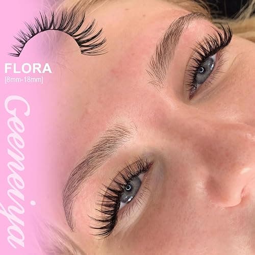 Geeneiya FLORA Lash Clusters, 8-18MM Wispy Eyelash Clusters, Natural Cluster Lashes for Beginners, Waterproof Cluster Eyelash Extensions DIY Lashes (Not Kit) thumbnail 3