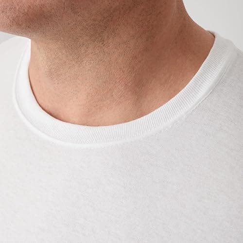 Hanes Men's Undershirt Packs, Stay-Tucked Soft Cotton Undershirts, Best Undershirts for Men, White/Black/Asstd Multipacks thumbnail 5