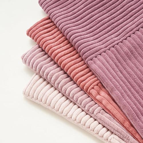 Topfinel 40x40 Kissenbezug Rosa 4er Set Windmühlenform Cord Sofakissen Kissen Aesthetic Frühlingshaft Sommer Kissenhülle Kissenbezüge für Wohnzimmer Dekokissenbezug Dekokissen Balkon Farbverlauf thumbnail 6