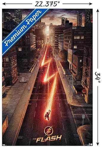 Trends International DC Comics TV - The Flash - Street One Sheet Wall Poster, 22.375" x 34", Premium Unframed Version thumbnail 2