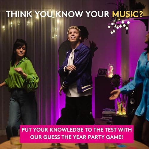 Jumbo Hitster - The Music Party Board Game, Card Game, Fun Music Quiz Game, 2-10 Players - 300 Plus Iconic Music Hits - Great for Adult and Family Game Nights (US Edition), 1110100409 thumbnail 4