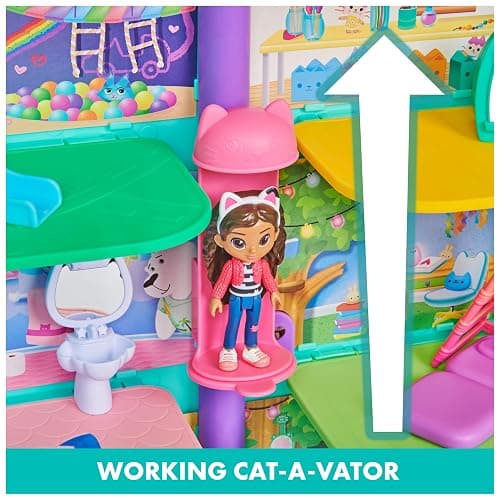 Gabby’s Dollhouse, Purrfect Dollhouse with 15 Pieces including Toy Figures, Furniture, Accessories and Sounds, Kids Toys for Ages 3 and up thumbnail 2