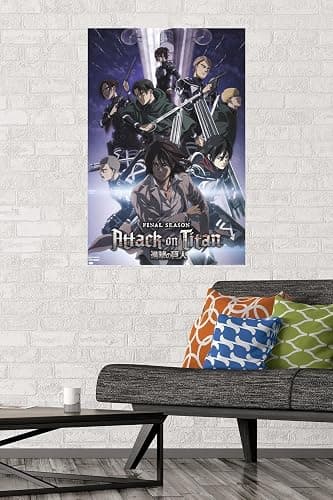 Trends International Attack on Titan: Season 4 - Key Visual 2 Wall Poster, 22.37" x 34.00", Unframed Version thumbnail 3