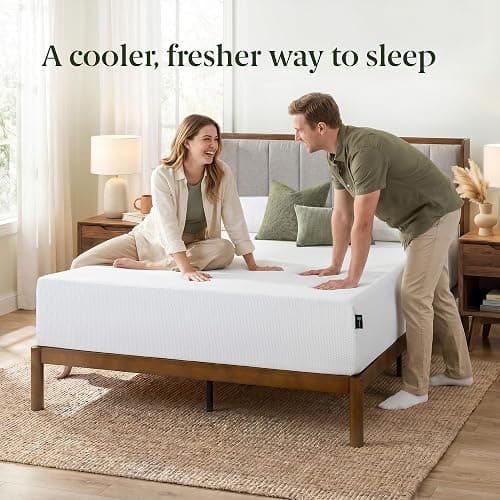 Zinus Queen Mattress - 12 Inch Green Tea Cooling Gel Memory Foam Mattress, Pressure Relief, for Cool Sleep, CertiPUR-US Certified Foam, Mattress in a Box, 10-Year Warranty, Queen Size thumbnail 8