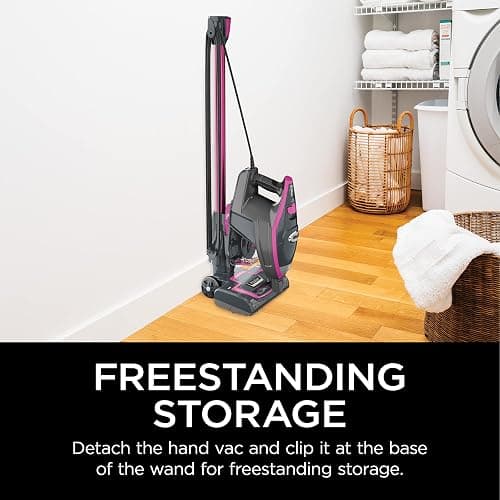 Shark HV371 Rocket Pro DLX Corded Stick, Removable Hand Vacuum, Advanced Swivel Steering, XL Cup, Crevice Tool, Upholstery Tool & Anti-Allergen Dust Brush, Fuchsia, Capacity thumbnail 6