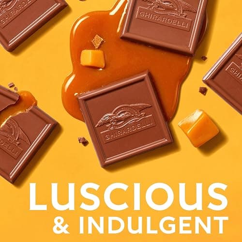 GHIRARDELLI Milk Chocolate Squares with Caramel Filling, 5.32 OZ Bag thumbnail 4