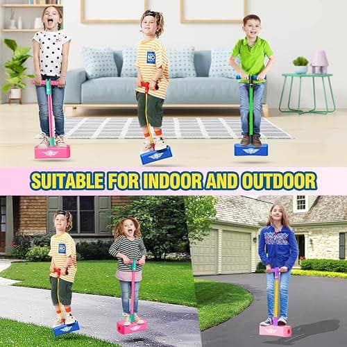 CUUGO LET'S GO! CG Jumping Promotes Growing Taller- Pogo Stick Foam Pogo Jumper for Kids, Toys for 3-12 Year Old Boys Girls Outdoor Toys Indoor Toys Fun Gifts Christmas Stocking Stuffers Gifts thumbnail 6