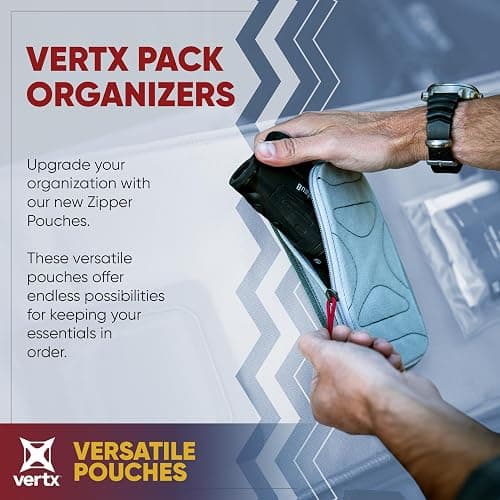 Vertx Pack Zip Pouch Organizer Insert Attachment for Backpack, Bag, Travel, Organization Pouches thumbnail 2