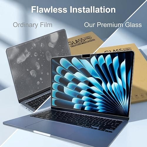 KEANBOLL 2 Pack Tempered Glass Screen Protector for New Apple 2026 MacBook Neo 13 inch (Model: A3404) Laptop with A18 Pro Chip 13-lnch Laptop, 9H Hardness, Anti Scratch, Bubble Free thumbnail 4