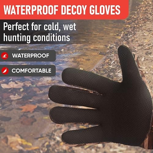 Insulated Camouflage Decoy Gloves — Waterproof/Cold Weather thumbnail 3