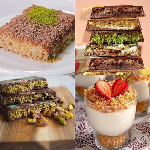 Yörem Dried & Chopped Kadayif Pastry | Perfect For Dubai Chocolate, Kadayif (Kataifi) Shredded Fillo Dough, Kadayif Pastry Dough, Dubai Pistachio Chocolate Bar, Kunafa thumbnail 4