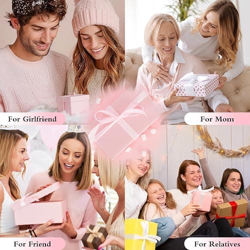 2 Pieces Large Body Powder Puff and Container, Dusting Powder Container with Puff,Powder Puff Crystal Case, Body Powder for Women Soft Washable Reusable Velour Face Body Glitter Wet Dry Makeup(Love) thumbnail 8