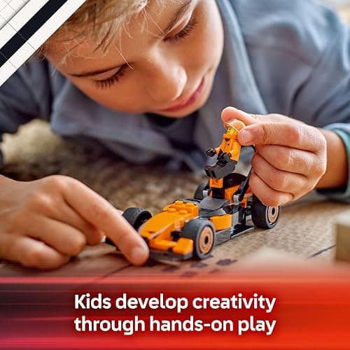 LEGO City F1 Driver with McLaren Race Car Toy - Model Car Building Toy Kit for Kids, Boys and Girls, Ages 6+ - F1 Collectible for Fans - with a Driver Minifigure - Gift Idea for Birthdays - 60442 thumbnail 5