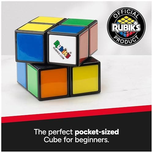 Rubik's Cube, The Official 2x2 Rubik's Cube, Mini Problem-Solving Brain Teaser, Classic Color-Matching Puzzle, Fidget Toy, Sensory Puzzle, Stocking Stuffers for Ages 8 & Up thumbnail 3