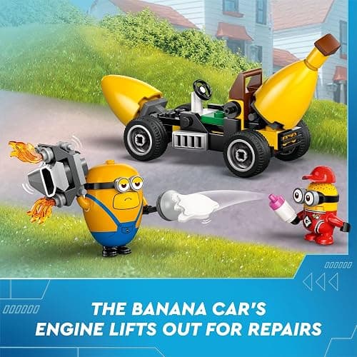 LEGO Despicable Me 4 Minions and Banana Car Toy Gift for Kids, Fun Illumination’s Despicable Me Toy Playset, Creative Building Minions Toy for Boys and Girls Aged 6 and Up, 75580 thumbnail 4