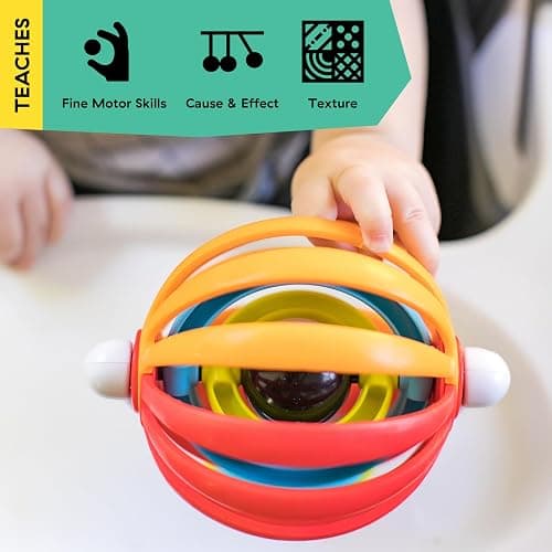 Baby Einstein Sticky Spinner BPA-free Suction Cup High Chair Activity Toy and Tray Toy for Early Development, 3mo+ thumbnail 5