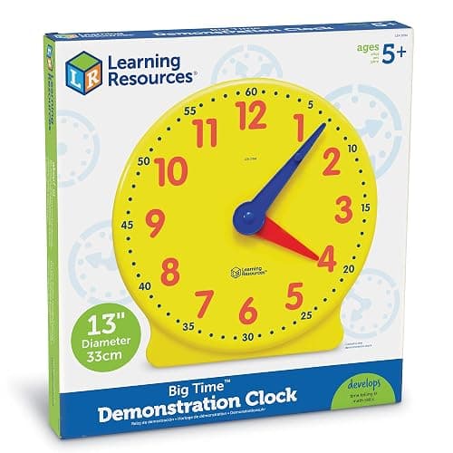 Learning Resources Big Time Learning Clock, Analog Clock, Homeschool, 12 Hour, Basic Math Development, Ages 5+ thumbnail 8
