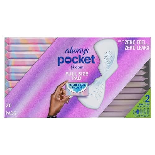 Always Pocket Flexfoam Pads, Size 2, Heavy, with Wings, 20 Count thumbnail 10