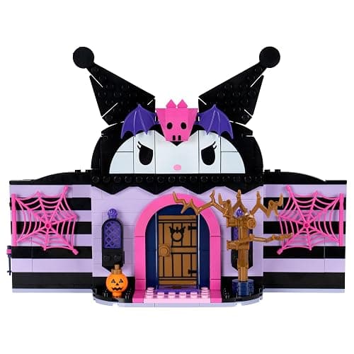 BLDR Hello Kitty and Friends Kuromi’s Haunted House Building Set - Hello Kitty, Kuromi, & My Melody Minifigures - Gift for Kids and Sanrio Fans Ages 8+, 0131 thumbnail 4