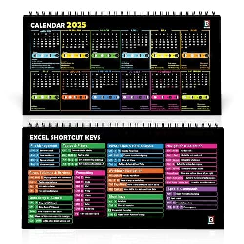 Excel Cheat Sheet Desk Pad 10x5 | Google Sheets Cheat Sheet & Python Cheat Sheet | Desk Calendar with Excel & Gmail Shortcuts | Photoshop & Windows Shortcut Keys - 12 Pages thumbnail 8