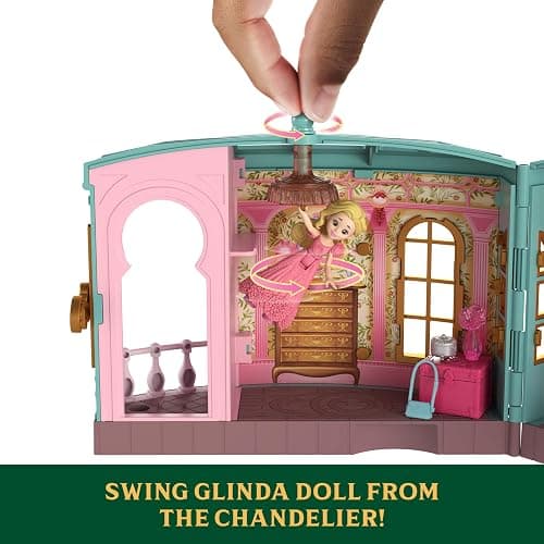 Mattel Universal Pictures’ Wicked So Popular Dorm Small Doll Playset with 3 Play Spaces & 9 Accessories, Inspired by The Movie thumbnail 4
