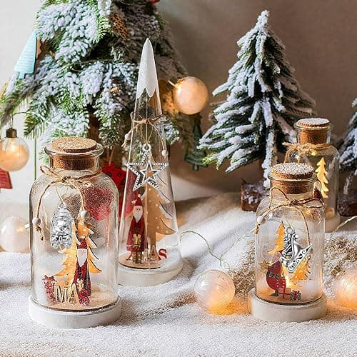 MARFOREVER 120Pcs Christmas Charms for Jewelry Making, Xmas Antique Silver Christmas Charms Holiday Tibetan Bangle Pendants Accessory for DIY Bracelet Necklaces Earrings Making Supplies thumbnail 6