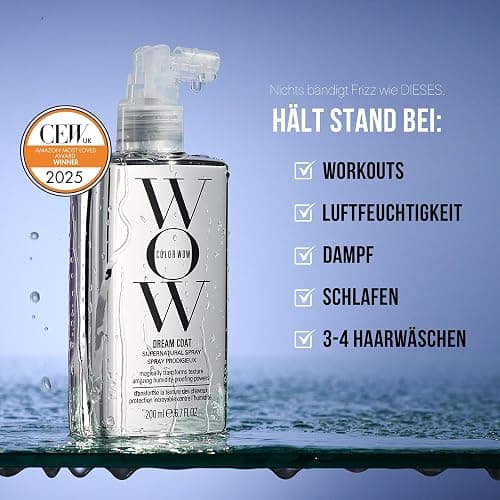 Color Wow Dream Coat Anti Frizz Spray für superglattes Haar, Hitzeschutz für Haare hält bis zu 3 Haarwäschen, Glanzspray für geschmeidige Haare, 200ml thumbnail 6