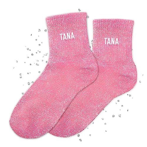 MASSA Chaussettes Paillettes - Taille Unique - Parfaite, Unique, Wesh, Tana, Princesse, Pipelette, Raleuse, Gourmande, Aigrie, Mamounette - Chaussettes à Paillettes - Image 1