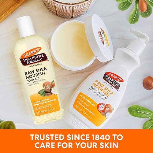 Palmer's Shea Formula Raw Shea Body Oil with Vitamin E, Deep Body Moisturizer to Soothe & Nourish Dry, Sensitive & Eczema-Prone Skin, 8.5 oz thumbnail 10