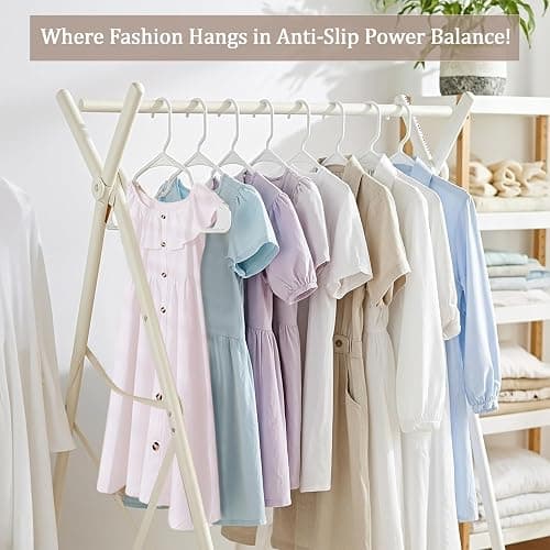 Utopia Home - Plastic Hangers 50 Pack - Space Saving Clothes Hanger - Durable and Strong Closet Organizers and Storage Makes It Ideal Stocking Stuffers or Apartment or Dorm Room Essentials (White) thumbnail 4
