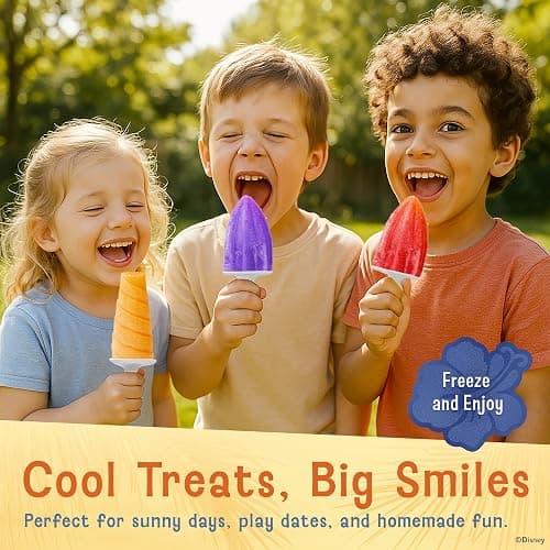 Disney Silicone Popsicle Molds – 6 Reusable Popsicles Molds Featuring Mickey & Friends or Stitch – BPA-Free Flexible Silicone Ice Pop Mold and Popsicle Maker for Frozen Treats - Small - Stitch thumbnail 3