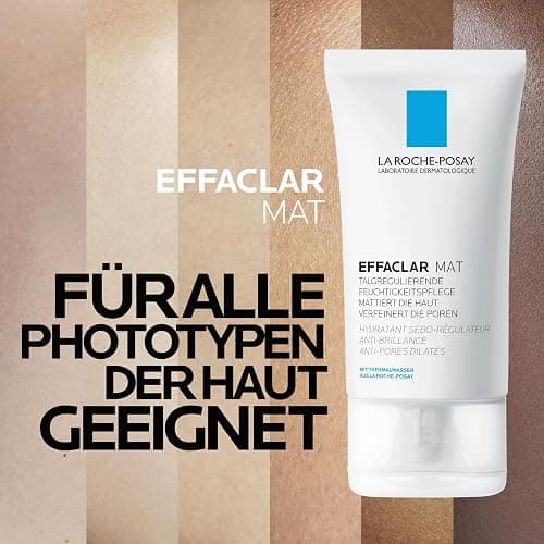 La Roche Posay Mattierende Feuchtigkeitspflege für fettige, unreine und zu Akne neigende Haut, Talgregulierend und porenverfeinernd, Mit LHA und Thermalwasser, Effaclar Mat, 40 ml | Mattierende Feuchtigkeitspflege für ölige Haut. Wirkt talgregulierend, verfeinert sichtbar Poren & mattiert die Haut thumbnail 4