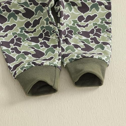 Baby Boy Camouflage Outfit Fall Clothes Long Sleeve Tops Jogger Pants Set thumbnail 6