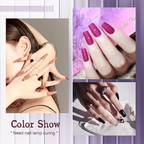 JODSONE Gel Nail Polish Starter Set 100 Pieces Multi-color Gel Nail Polish Nail Salon Home Use In Shine thumbnail 5