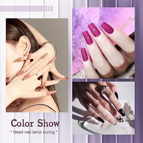 JODSONE Gel Nail Polish Starter Set 100 Pieces Multi-color Gel Nail Polish Nail Salon Home Use In Shine thumbnail 6