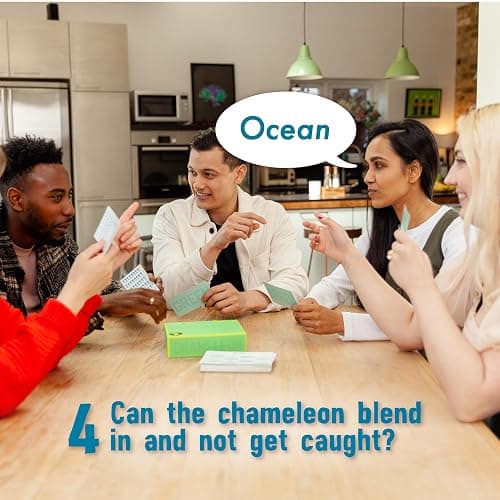 The Chameleon: Award-Winning Bluffing Board Game for Family, Adults & Friends | Includes 80 Extra Secret Words | Who is The Imposter? thumbnail 5