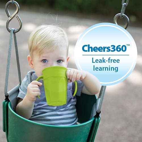 Dr. Brown's Toddler Feeding Starter Set, Travel Bundle with Cheers360 Spoutless Training Cup with Handles, 6m+, 4 Piece thumbnail 7