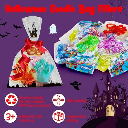 40 Pcs Sticky Hands For Kids Party Favor Goodie Bag Stuffer Stretchy Treasure Box Toy Exchange Classroom Prize Bulk Toy Pinata Filler School Gift Bag Small Favors Slap Hand Christmas Party Supplies thumbnail 7