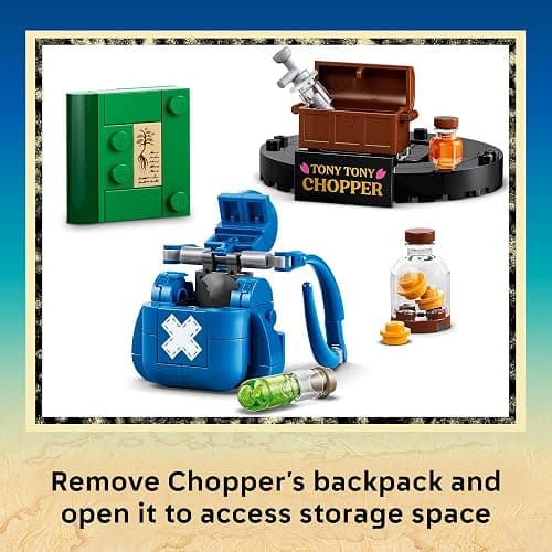 LEGO ONE PIECE Tony Tony Chopper 75643 | Building Toys for Boys & Girls, Ages 9+, Display Set for Bedroom or Book Shelf, 577 pieces, Gift for Birthdays thumbnail 5