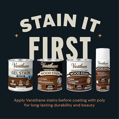 Varathane Water-Based Crystal-Clear Ultimate Polyurethane | Interior Wood Protection | Fast Dry Time | Easy Clean Up | Gloss | Half Pint thumbnail 9