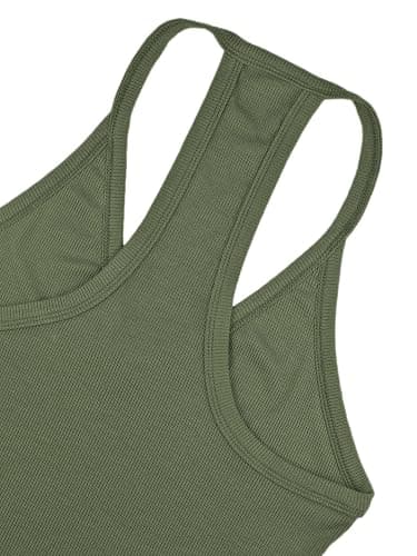 iGENJUN Workout Tops for Women Racerback Basic Tank Summer 2025 Camisole V Neck Slim Fit Ribbed Sleeveless thumbnail 4