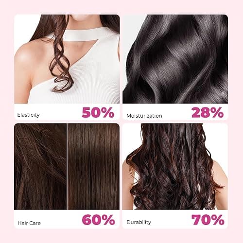 Atopskins 5 in 1 Blow Dryer Brush Set, 1000W Professional Hot Air Styler, Ionic Hair Dryer Brush, 3 Heat Settings, Auto Curling, Fast Drying, Ideal Hair Styling Tools Gift for Women (Black Gold) thumbnail 8