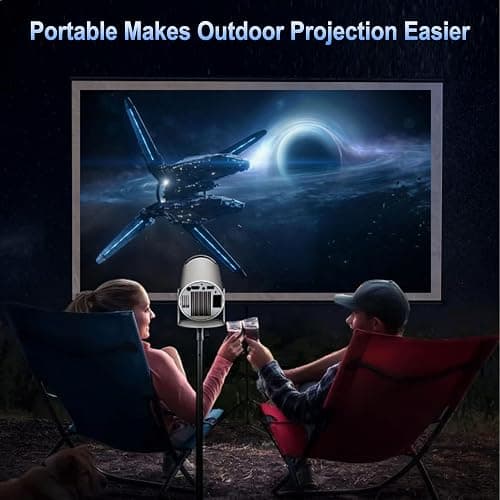 Videoprojecteur Mini Projecteur FHD 4K Portable Projecteur Video WiFi 6 BT5.2 Correction Trapèze Rotation 180° Rotation Compatible TÉLÉPhone/PC/HDMI/USB/PS5 [App intégrée] thumbnail 9