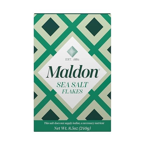 Maldon Salt, Sea Salt Flakes, 8.5 oz (240 g), Kosher, Natural, Handcrafted, Gourmet, Pyramid Crystals (Packaging May vary) thumbnail 3