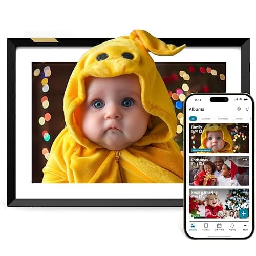Nixplay AI-Enhanced Digital Picture Frame | Stunning HD Touch Screen Display | Perfect Digital Picture Frame for Gifting | Auto-Rotation Feature, Securely Share Photos/Videos via Email or App | 10.1" - Image 1